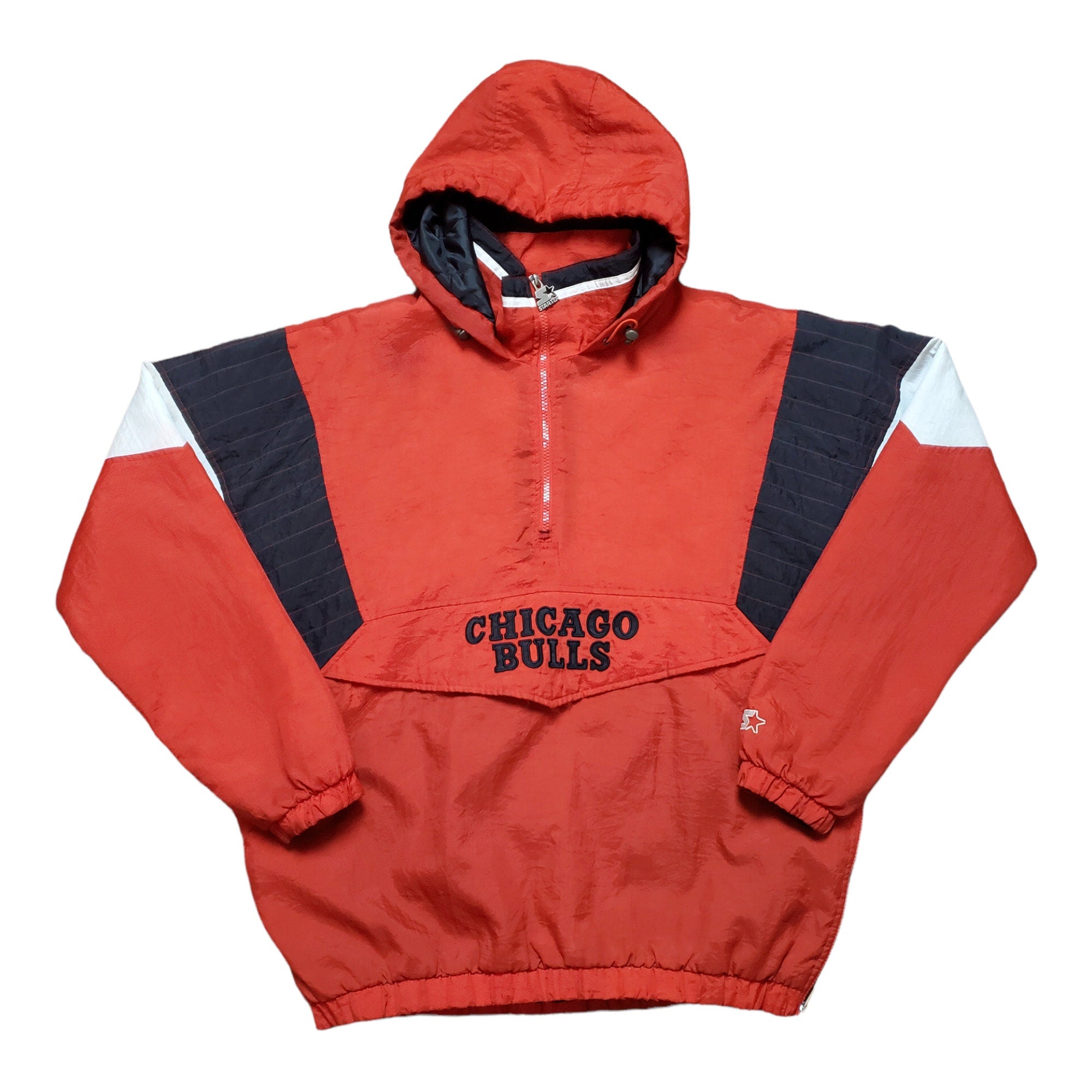 Chicago bulls pullover starter on sale jacket