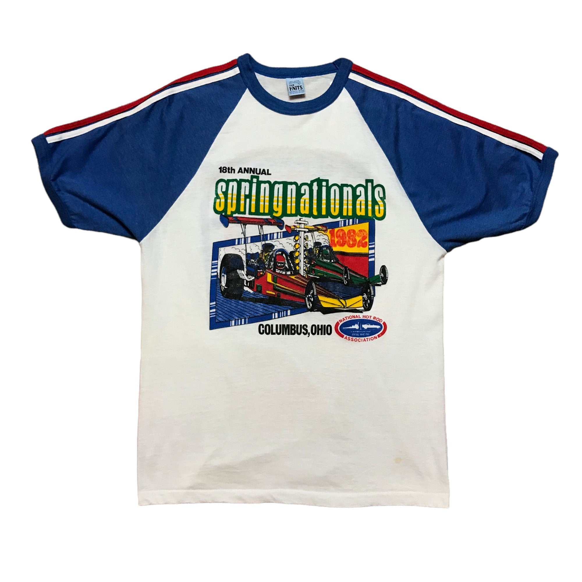 Deadstock NHRA 1985 Indianapolis US Nationals T-Shirt M 80's