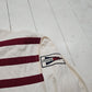 1990s Tommy HIlfiger White Blue Red Striped Button Down Shirt Size L