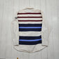 1990s Tommy HIlfiger White Blue Red Striped Button Down Shirt Size L