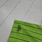 1990s Majestic Lime Green Tampa Bay Devil Rays Pinstripe Stitched Authentic Jersey Made in USA Size XL