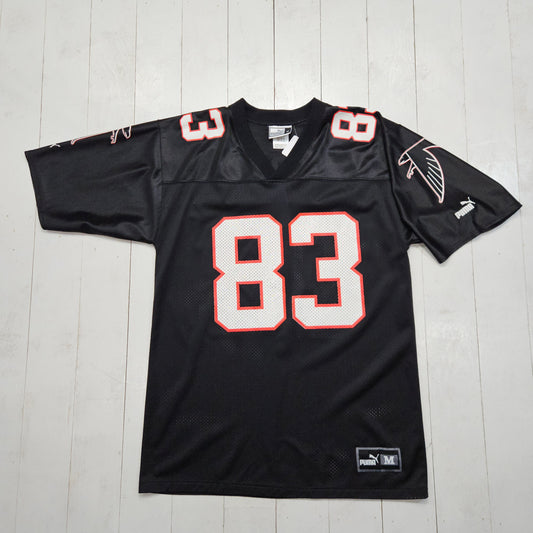 1990s Puma Black Tim Dwight 83 Atlanta Falcons NFL Football Jersey Size M/L