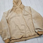 1970s/1980s K-Products Thermal Lined Tan Hooded Work Jacket Made in USA Size L/XL