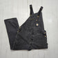 2000s Y2K Carhartt Faded Black Double Knee Overalls Size 43x29