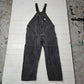 2000s Y2K Carhartt Faded Black Double Knee Overalls Size 43x29