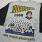 1990s 1994 Team Rate Long Gone MLB Cooperstown Collection Pittsburgh Pirates 1960 Championship 3/4 Sleeve T-Shirt Made in USA Size L