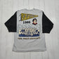 1990s 1994 Team Rate Long Gone MLB Cooperstown Collection Pittsburgh Pirates 1960 Championship 3/4 Sleeve T-Shirt Made in USA Size L