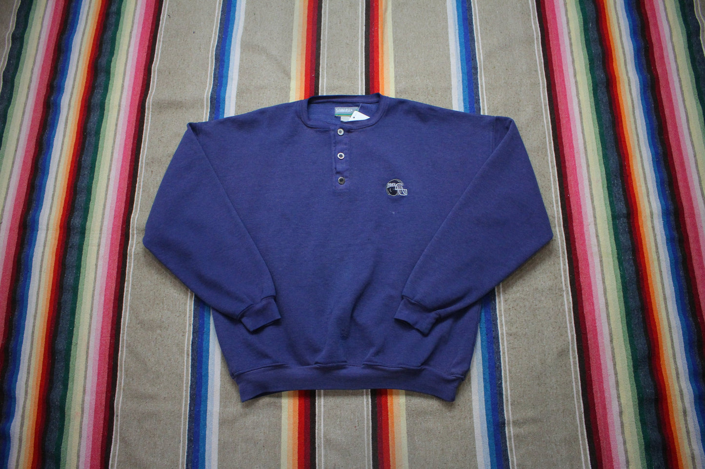 1990s Sahara Ithaca Football Sweatshirt Made in USA Size L