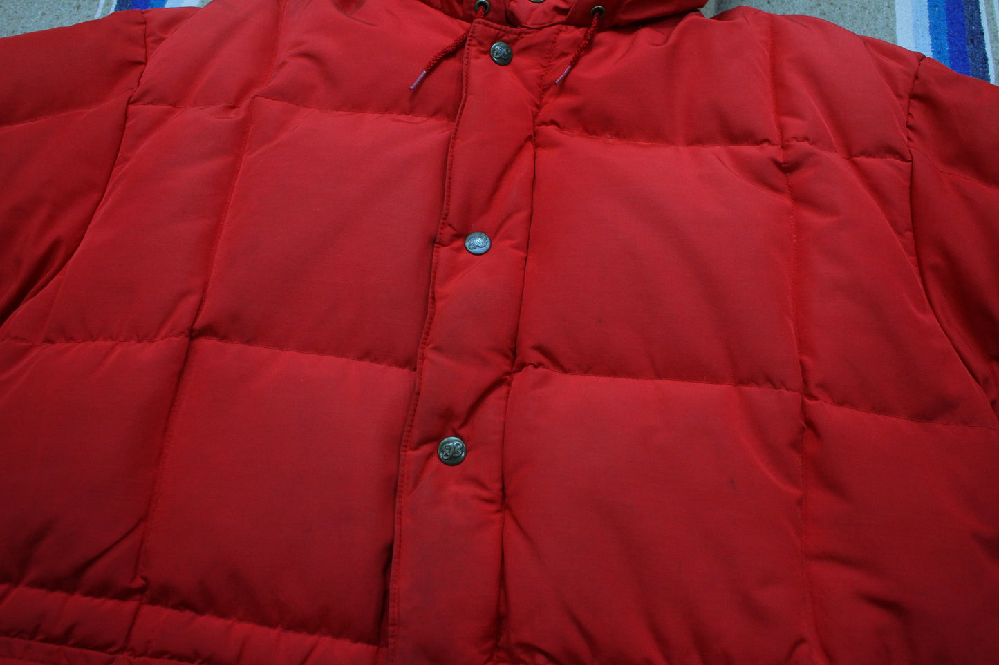 1970s Eddie Bauer Red Kara Koram Parka Down Jacket Size XL