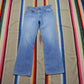 1970s Levi's Orange Tab 517 Faded Blue Denim Jeans Made in USA Size 31x31