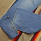 1970s Levi's Orange Tab 517 Faded Blue Denim Jeans Made in USA Size 31x31