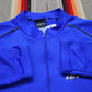 1990s/2000s Louis Garneau Blank Blue Long Sleeve Cycling Jersey Size M