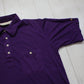 1980s/1990s Arnold Palmer Purple Pocket Polo Shirt Size M