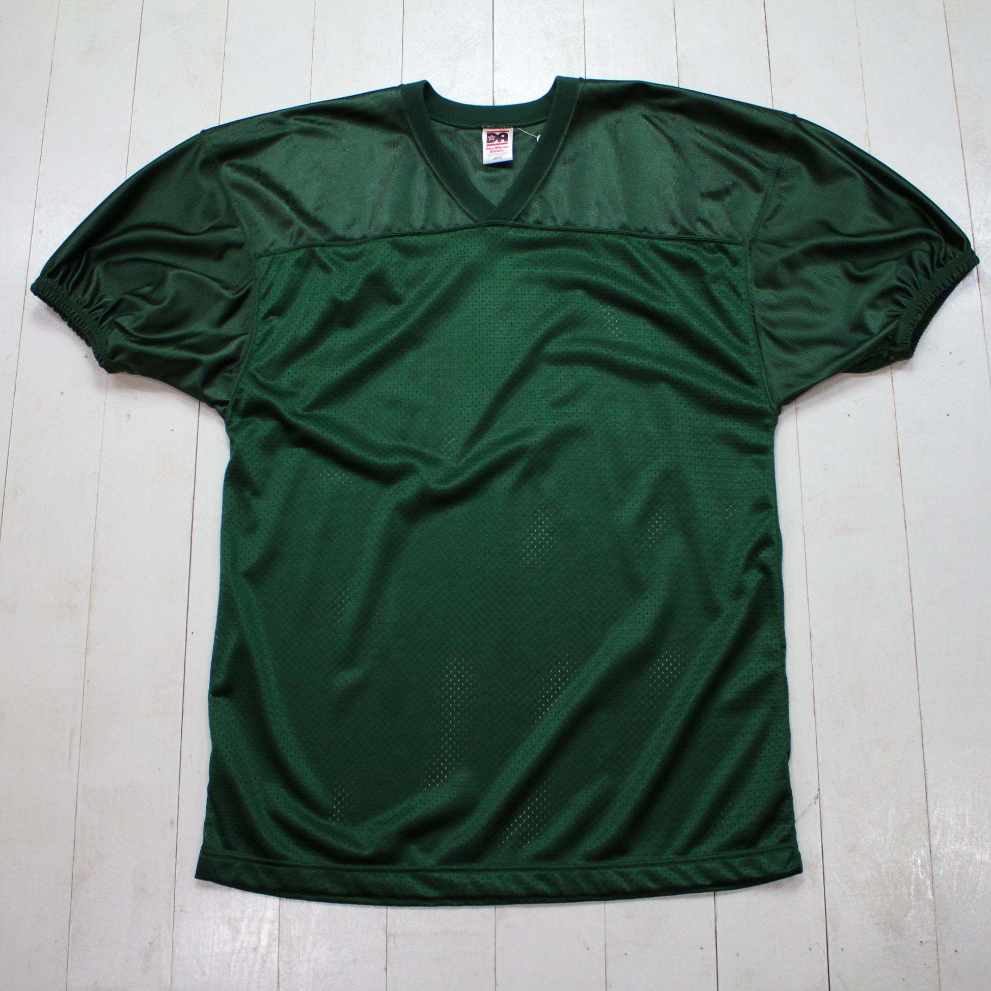 1990s Don Alleson Blank Green Football Jersey Size L