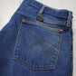 1980s Wrangler 13MWZ Blue Denim Jeans Made in USA Size 36x29