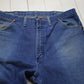 1980s Wrangler 13MWZ Blue Denim Jeans Made in USA Size 36x29