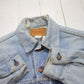 1980s Distressed Lightwash Denim Levi's 2 Pocket Type 3 Denim Trucker Jacket Men's Size XS Women's Size L