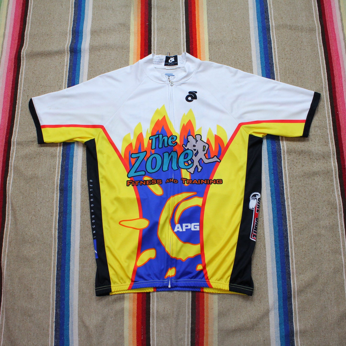 2000s/2010s Champ-Sys Club Cut The Zone Cycling Jersey Size L