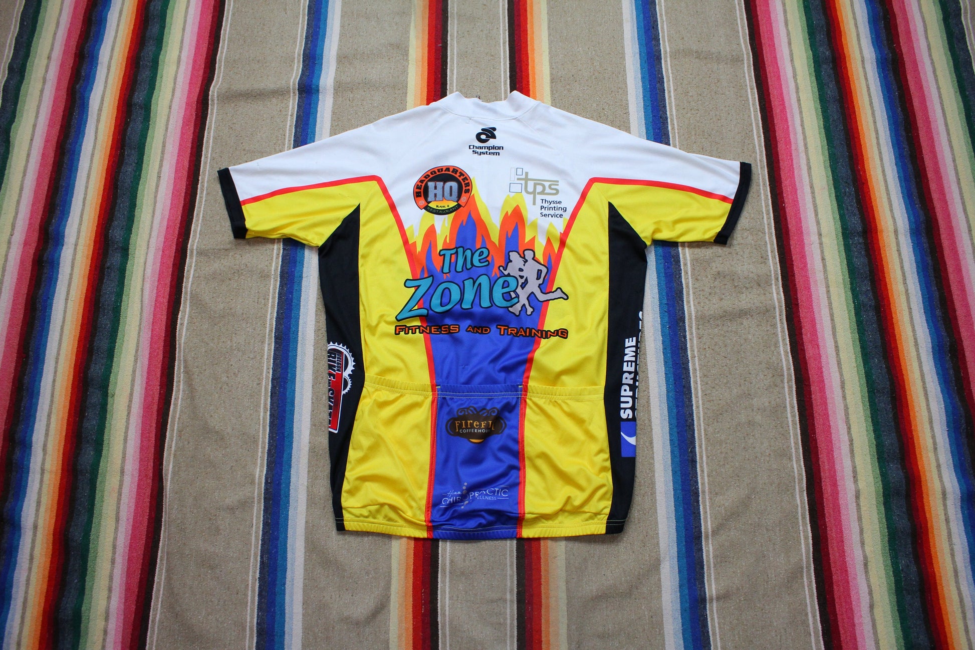 2000s/2010s Champ-Sys Club Cut The Zone Cycling Jersey Size L