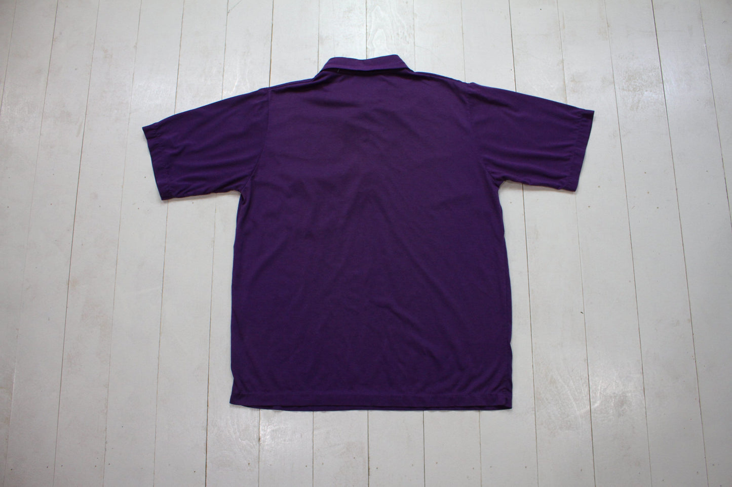 1980s/1990s Arnold Palmer Purple Pocket Polo Shirt Size M