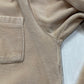 1960s/1970s Thane Velvet Velour Beige Collared Polo Pullover Shirt Size M