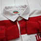 1990s/2000s Indiana University Striped Longsleeve Barbarian Rugby Shirt Made in Canada Size M