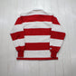 1990s/2000s Indiana University Striped Longsleeve Barbarian Rugby Shirt Made in Canada Size M