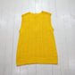 1990s Fenn Wright & Mason Workshop Yellow Cable Knit Sweater Vest Size M