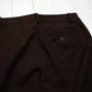 1990s Lauren Ralph Lauren Dark Brown Cotton Blend Adelle Pants Women's Size 32x29.25