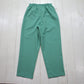 1980s/1990s Lord Isaacs Teal Polyester Pants Made in Canada Women's Size 26-28