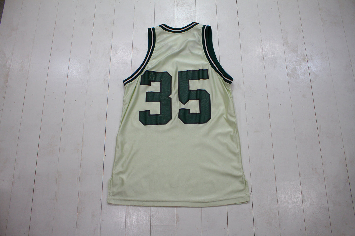 1990s Powers Spartans 35 Basketball Jersey Made in USA Size M/L