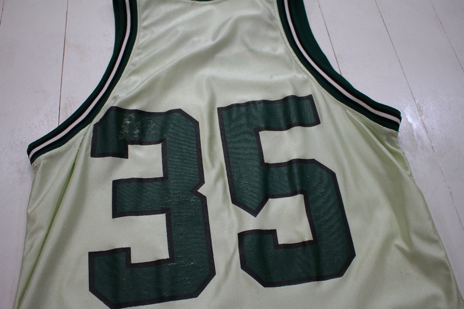 1990s Powers Spartans 35 Basketball Jersey Made in USA Size M/L