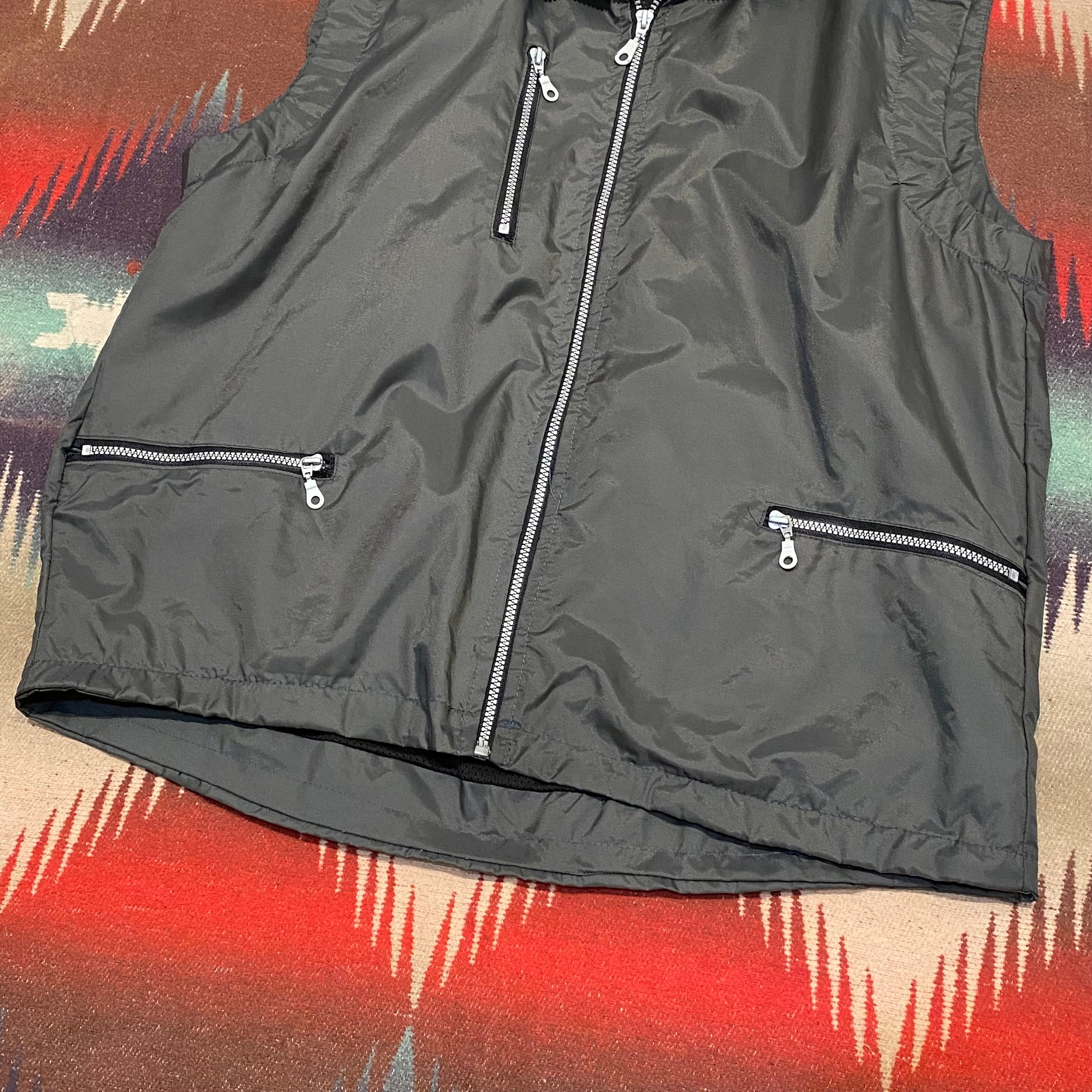 2000s 2001 Y2K XBox Video Game Nylon Windbreaker Vest Jacket Size L/XL