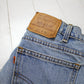 1990s Levi's 512 Tapered Leg Blue Denim Jeans Made in USA Size 29x32