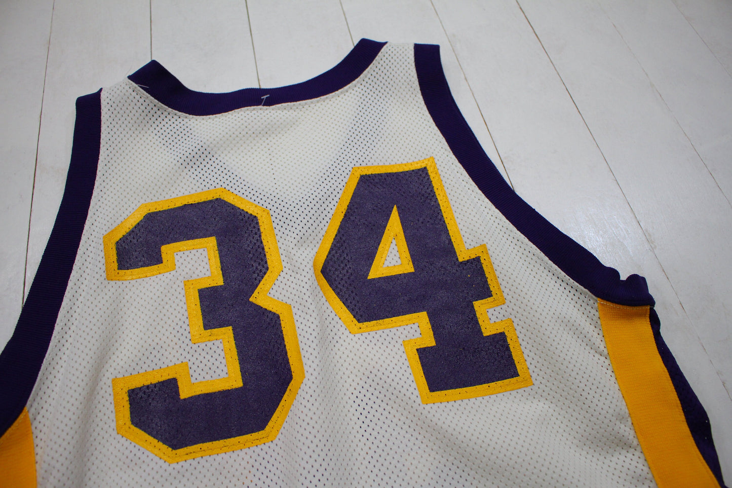 1990s Russell Athletic Trojans 34 Basketball Jersey Made in USA Size L