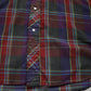 1990s/2000s W-B Westernwear Short Sleeve Plaid Snaps Western Shirt Size XL