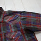 1990s/2000s W-B Westernwear Short Sleeve Plaid Snaps Western Shirt Size XL