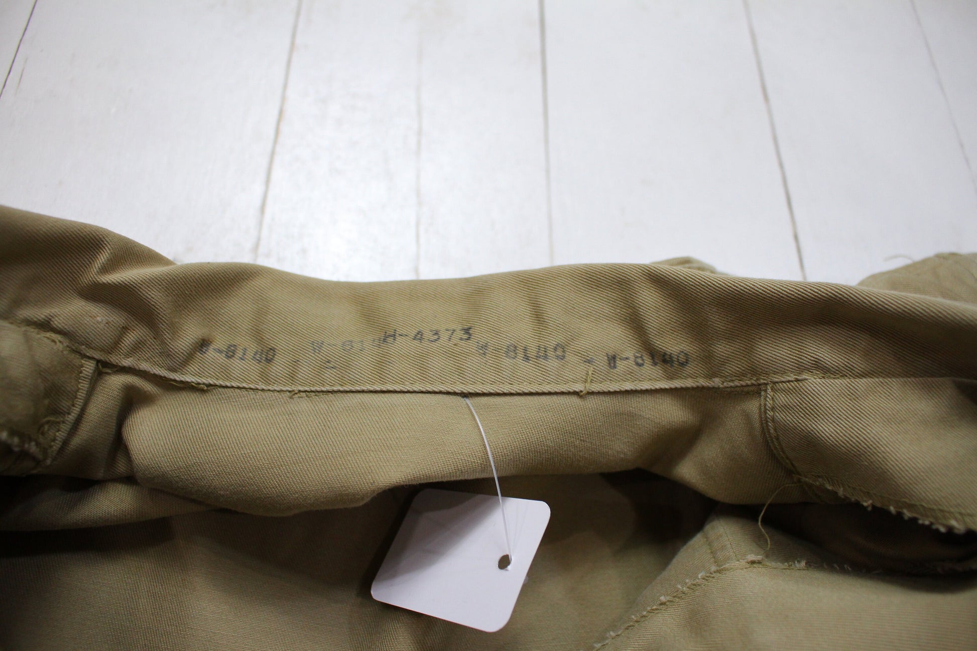 1950s US Military Shortsleeve Twill Khaki Uniform Shirt Size M