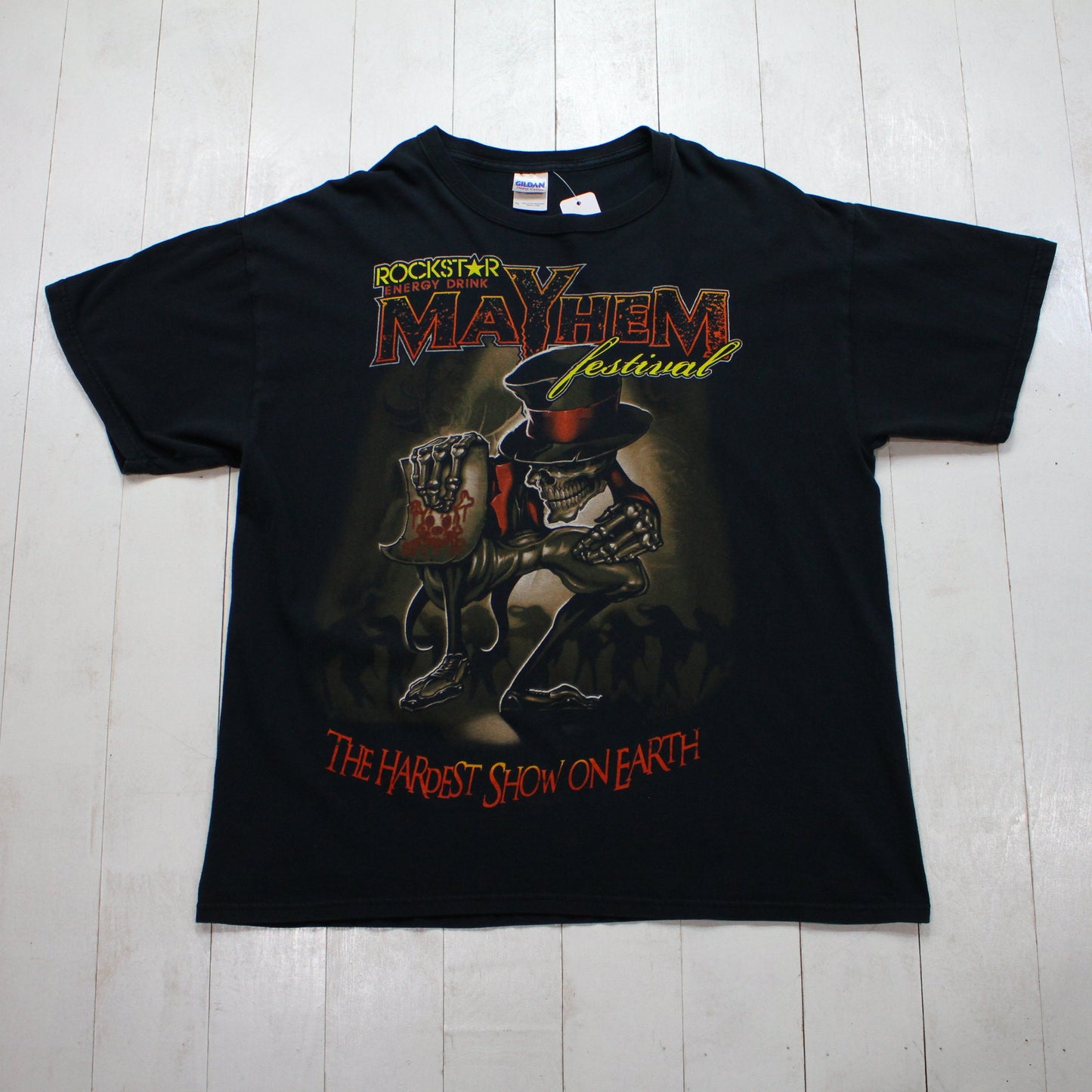 2010s 2010 Rockstar Mayhem Festival T-Shirt Size XL