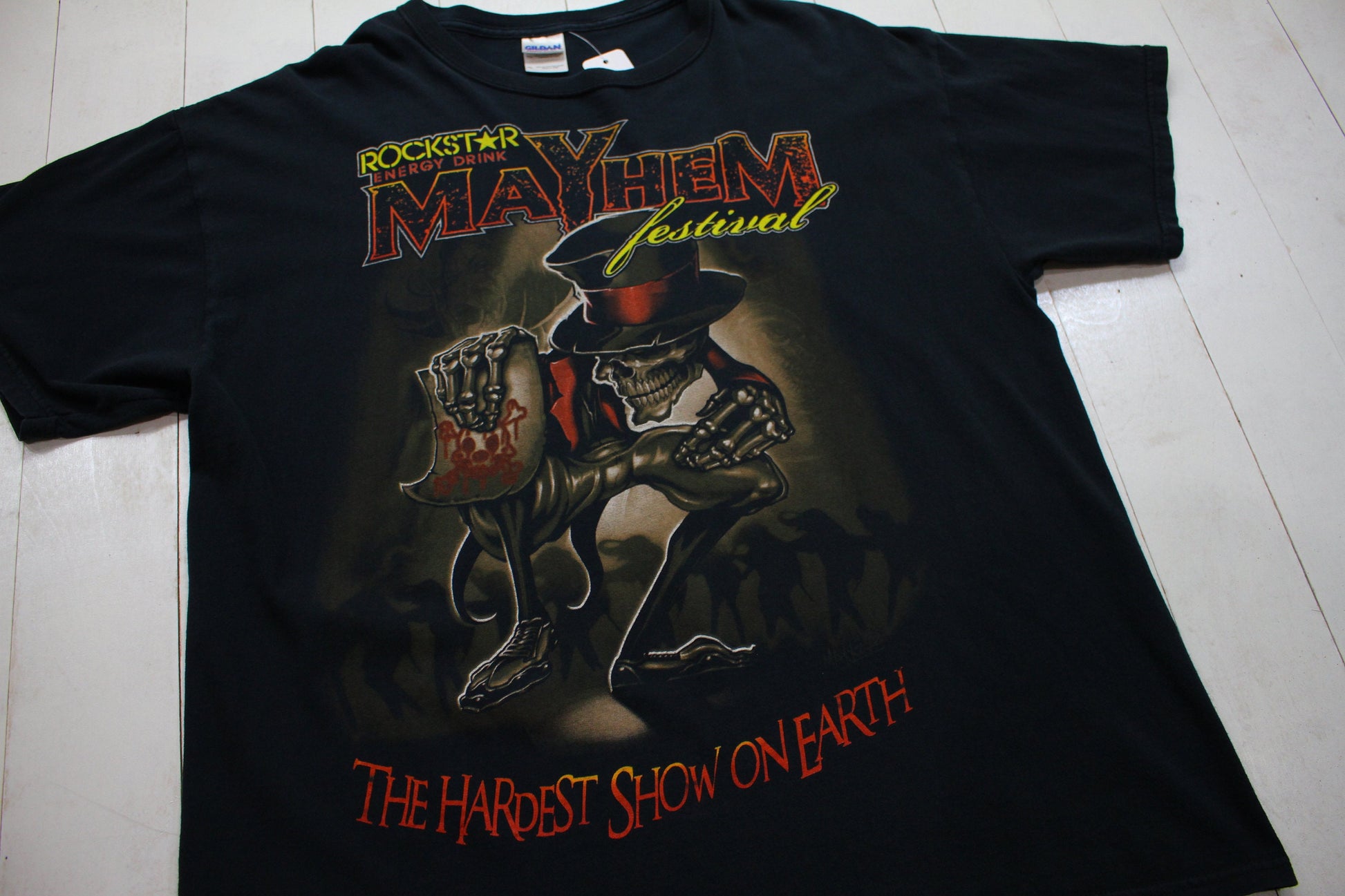 2010s 2010 Rockstar Mayhem Festival T-Shirt Size XL