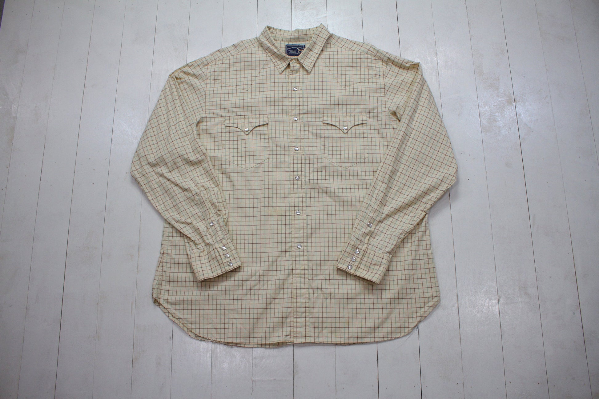 1990s Polo Ralph Lauren Equestrian Apparel Pearl Snap Closure Western Shirt Size XXL