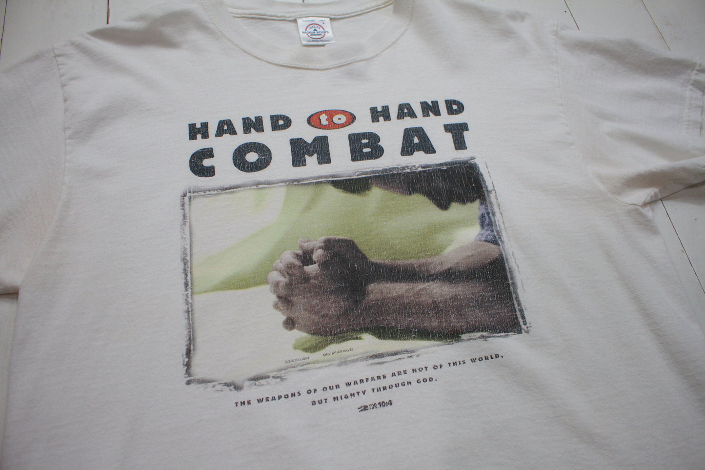 1990s Hand to Hand Combat Religious God T-Shirt Size L