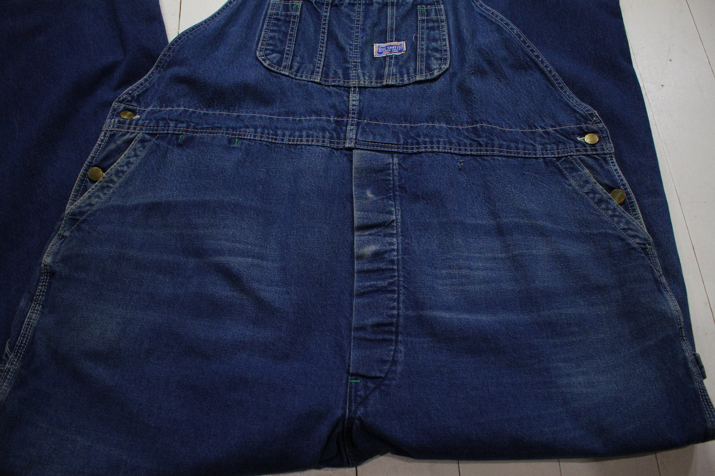 1990s Big Smith Denim Overalls Size 46x31