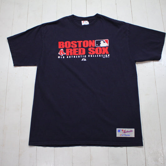 2000s 2007 Y2K Majestic Boston Red Sox MLB Baseball T-Shirt Size XL