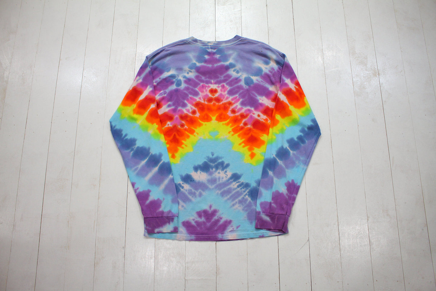 2000s Long Sleeve Tie-Dye T-Shirt Size M