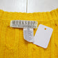 1990s Fenn Wright & Mason Workshop Yellow Cable Knit Sweater Vest Size M