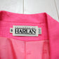 1980s Tailored by Harlan Pink Blazer Jacket Made in USA Women's Size XL/XXL