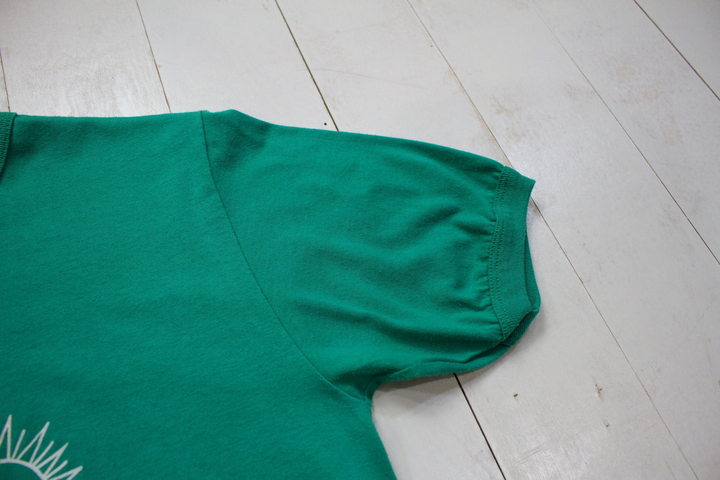 1980s/1990s Penman's Waterloo Rural Pursuit Green Ringer T-Shirt Made in Canada Size M