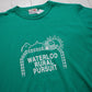 1980s/1990s Penman's Waterloo Rural Pursuit Green Ringer T-Shirt Made in Canada Size M