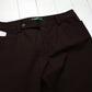 1990s Lauren Ralph Lauren Dark Brown Cotton Blend Adelle Pants Women's Size 32x29.25